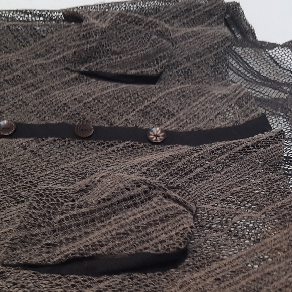 Camille & Co button up mesh texture Blouse tank vest , beautiful - Picture 6 of 6